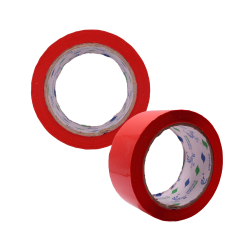 Cinta transparente Roja 4.8cm x 100m (1pz)
