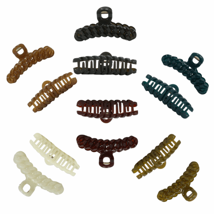 Pinza para cabello profesional para salón (12 piezas)