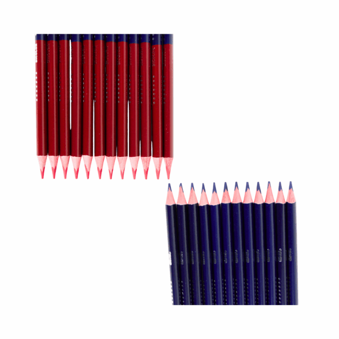 Lápices bicolor triangulares para dibujo con 12