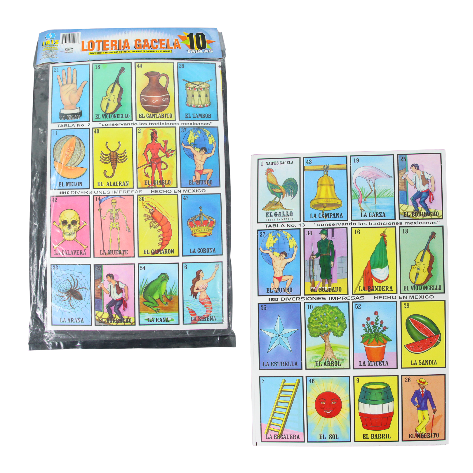 Juego de lotería para 5 jugadores en bolsa (1pz)