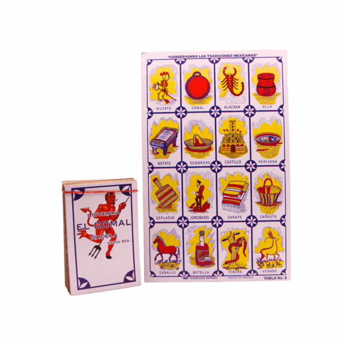 Juego de lotería del comal con 12 tablas (1pz)