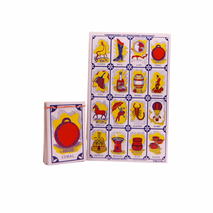 Juego de lotería del comal con 12 tablas (1pz)