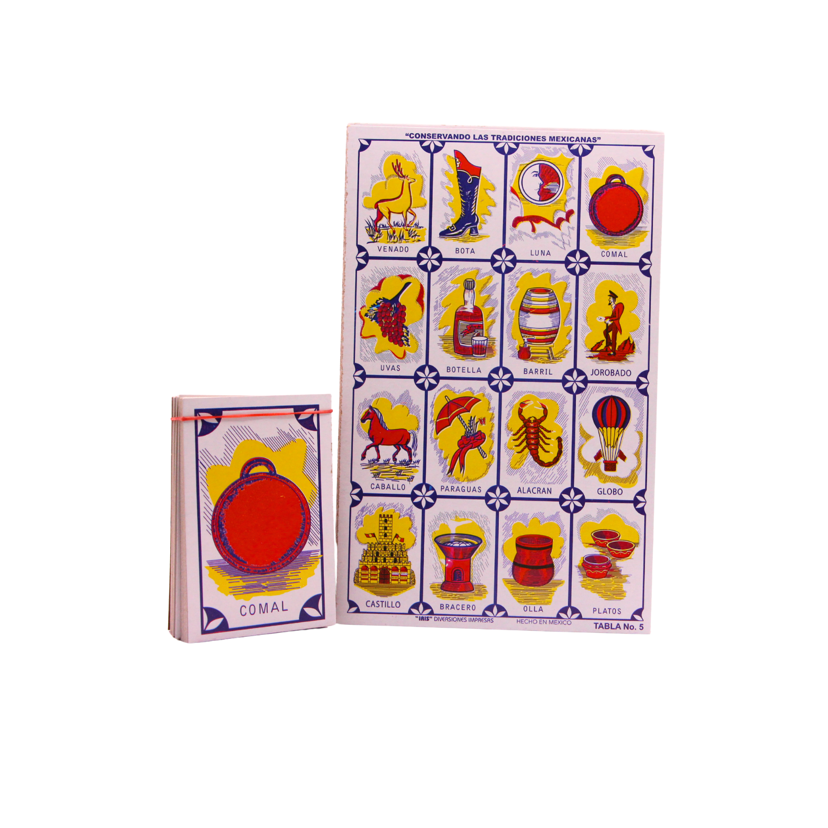 Juego de lotería del comal con 12 tablas (1pz)
