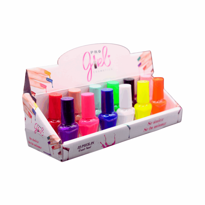 Esmaltes Nail Polish Tonos Fiesta (12 pzs)