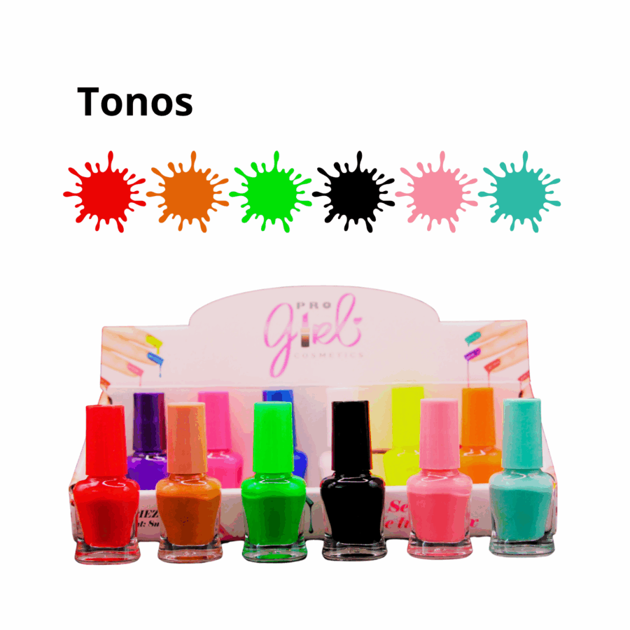 Esmaltes Nail Polish Tonos Fiesta (12 pzs) - Imagen 3