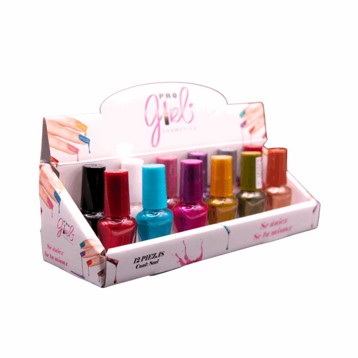 Esmaltes Nail Polish tonos nude (12pzs)