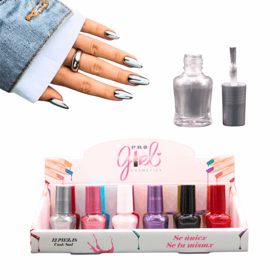 Esmaltes Nail Polish tonos nude (12pzs) - Imagen 2