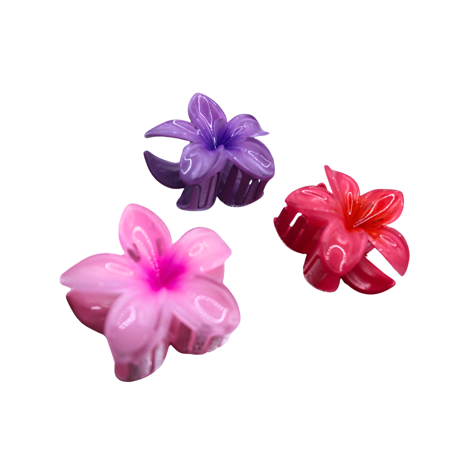 Pinza para cabello diseño de flor (12 piezas)