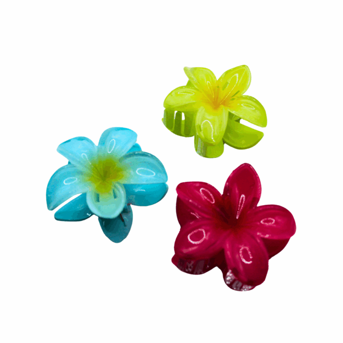 Pinza para cabello diseño de flor (12 piezas)
