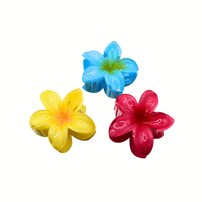 Pinza para cabello diseño de flor (12 piezas)