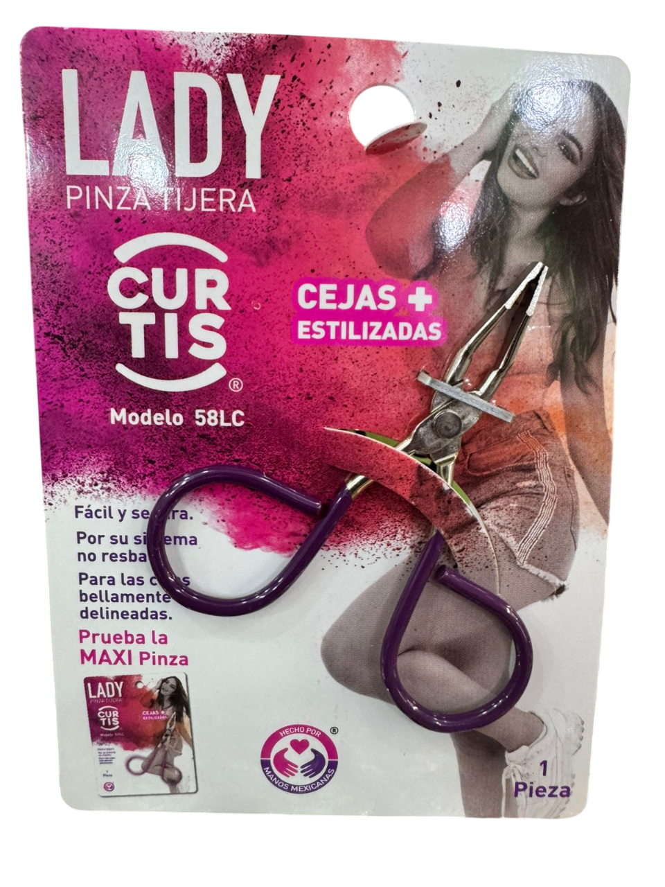 Pinzas chicas para cejas (12 piezas)