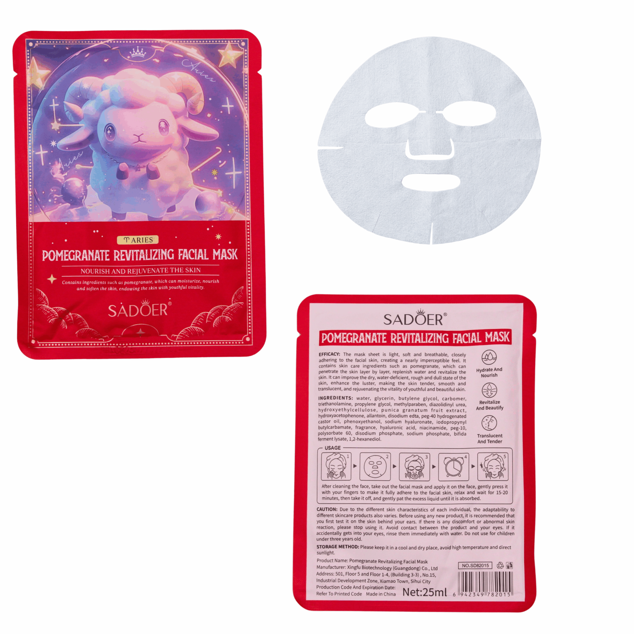 Mascarilla facial (90 piezas) - Imagen 2