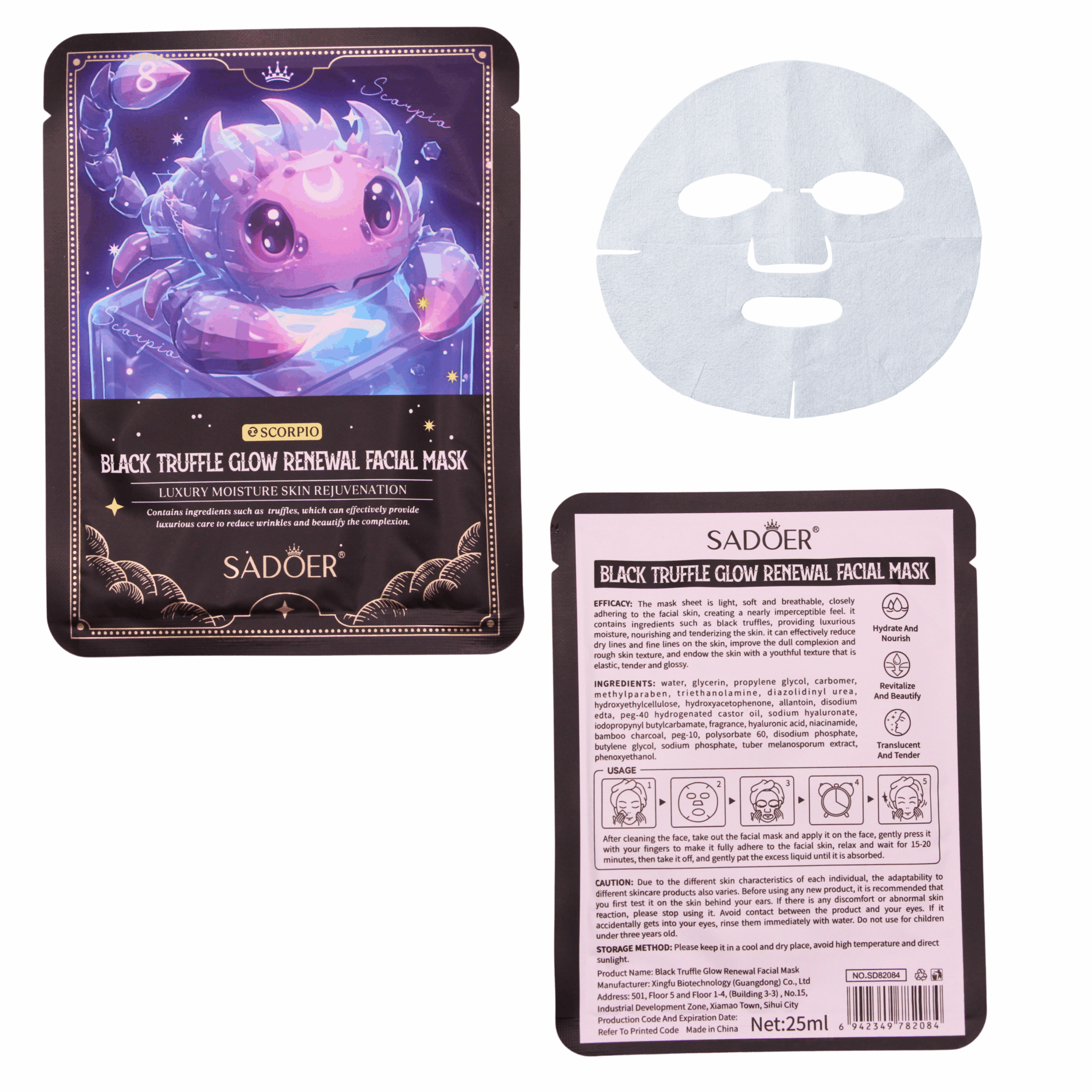 Mascarilla facial (90 piezas) - Imagen 2