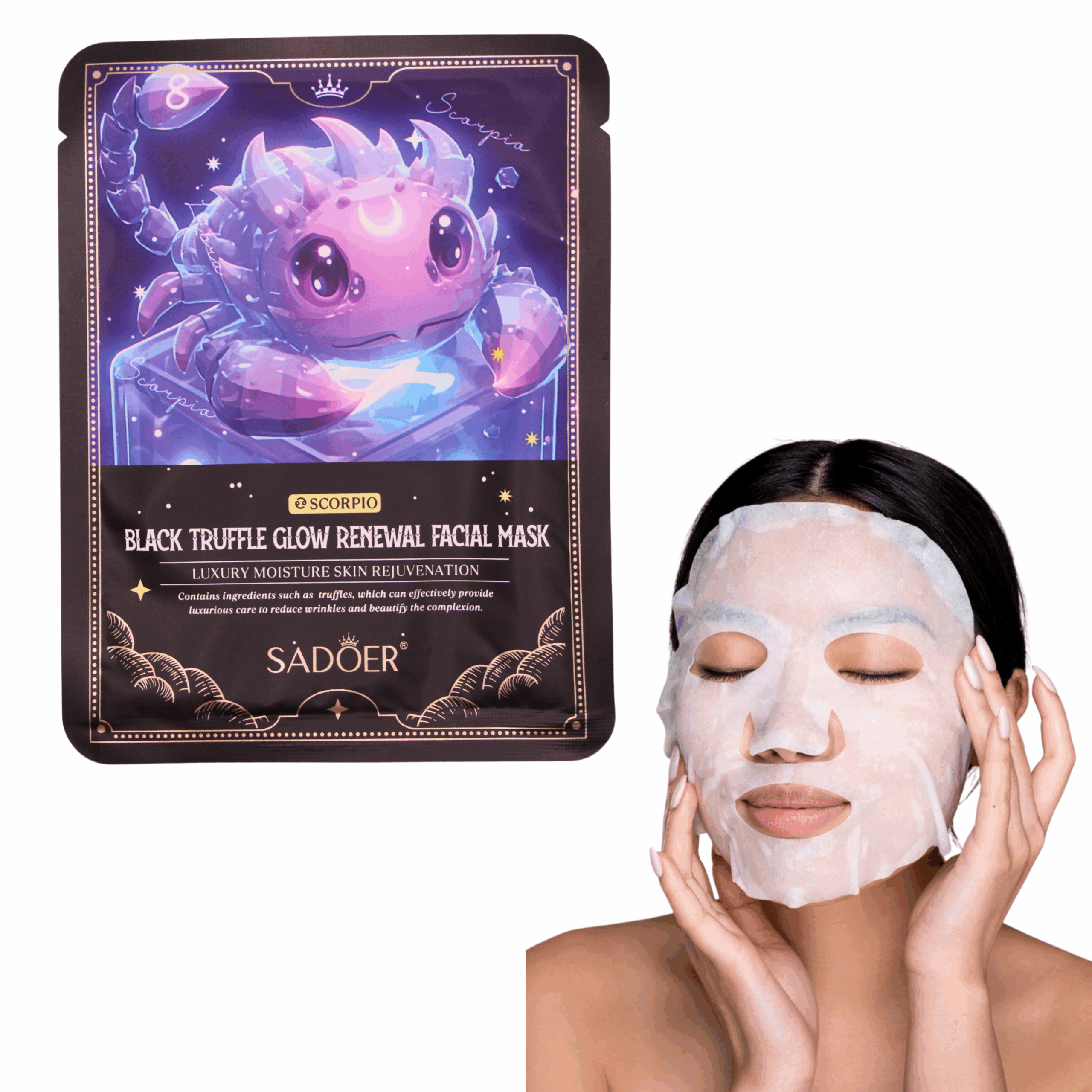 Mascarilla facial (90 piezas) - Imagen 3