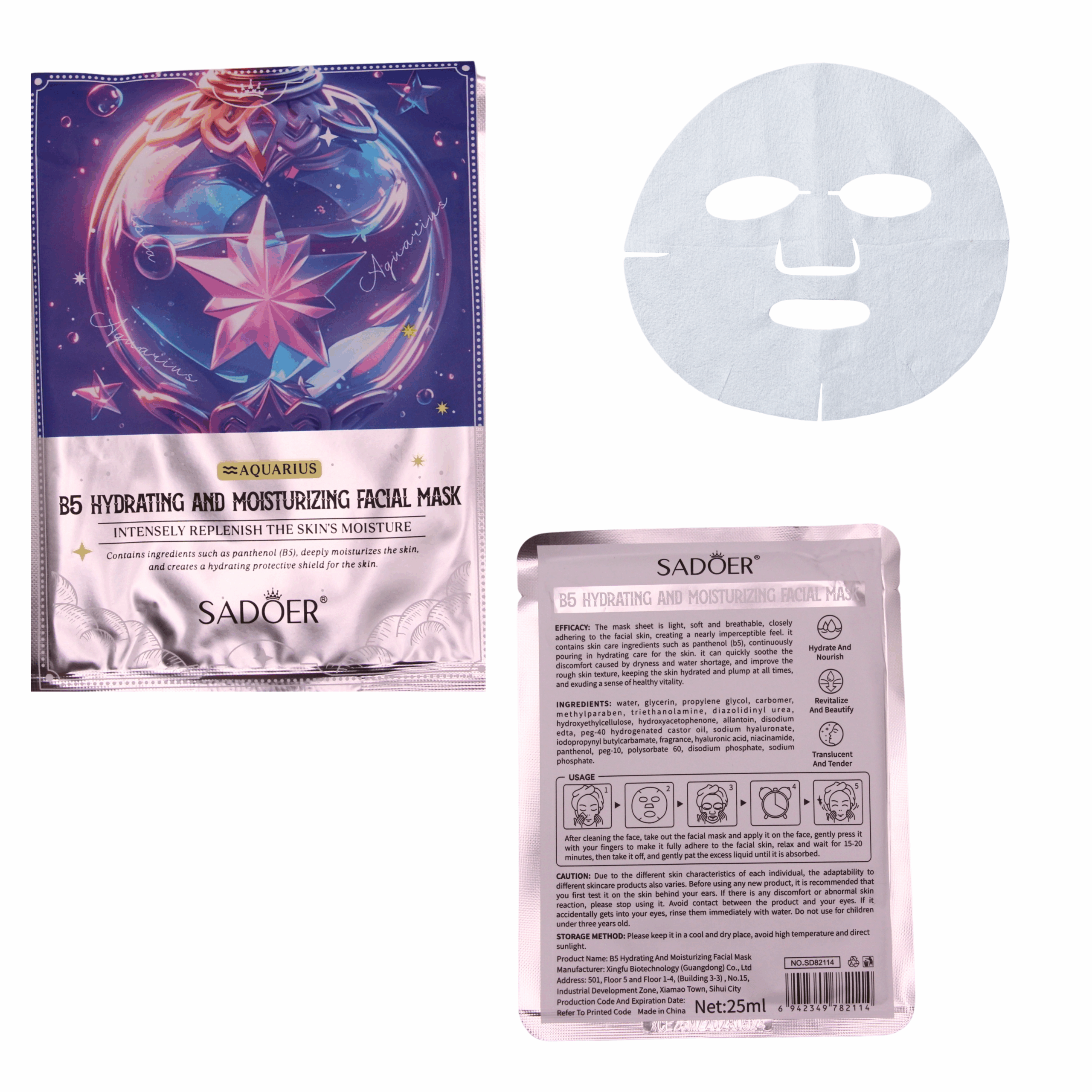 Mascarilla facial (90 piezas) - Imagen 3