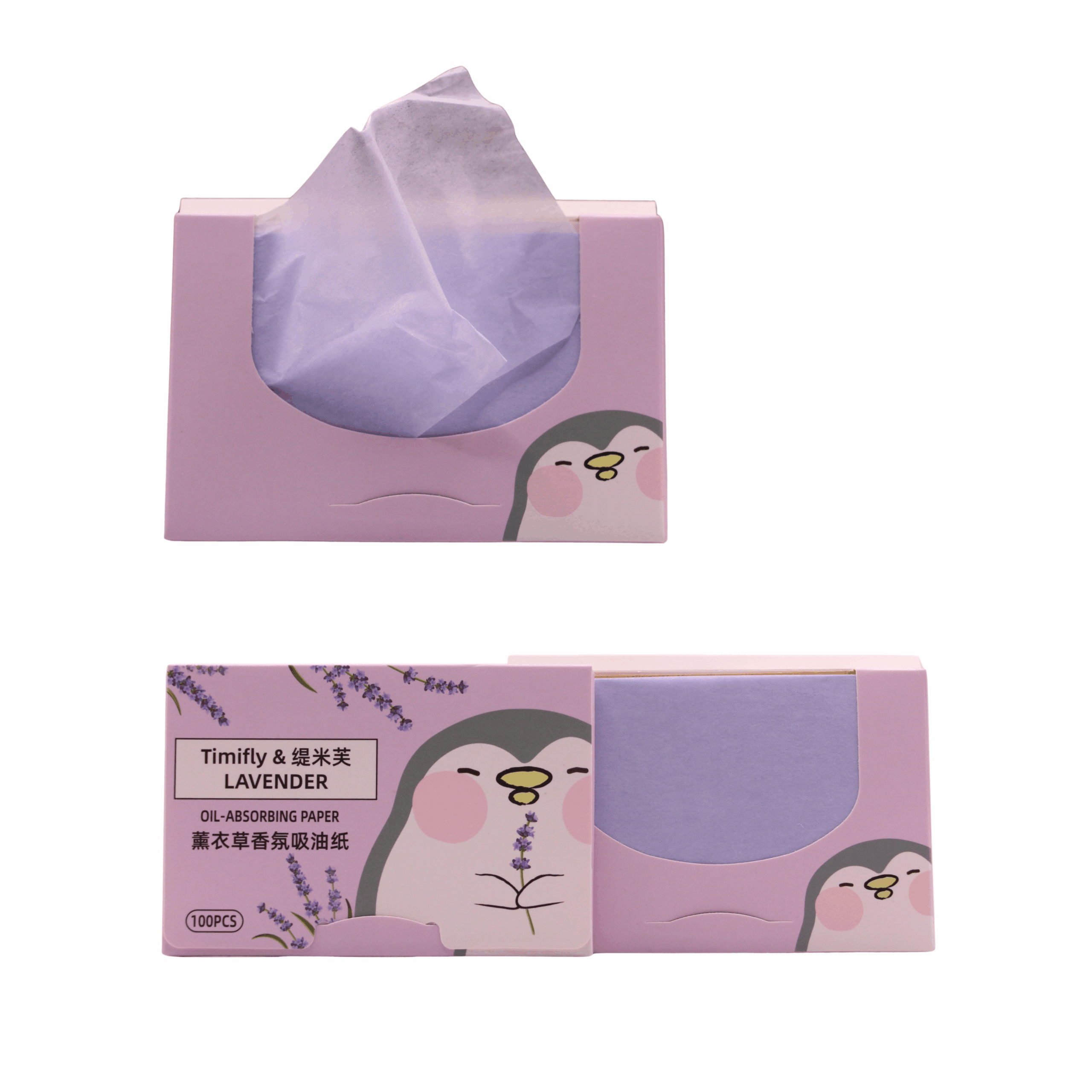 Papel control de grasa de lavanda (20 piezas) - Imagen 3